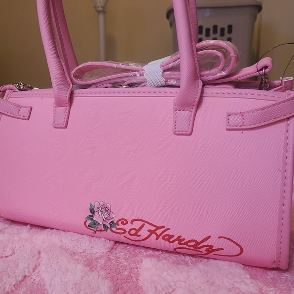 Ed Hardy Pink Tote Bag 💗 - Picture 6 of 10